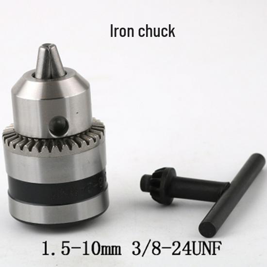 Multi-function Rotary Hammer to Electric Drill Adapter: Round/Square Shank, Four-Flute, Round Head