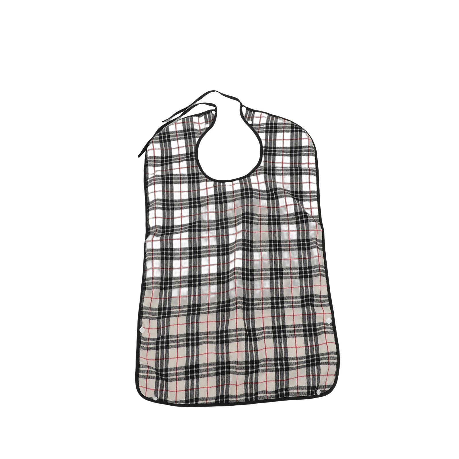 

3 Pcs Adult Bib for Eating Water Proof Reusable Eating Clothing Protector with Crumb Catcher