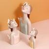 Nordic Handmade Light Luxury Girls Resin Crafts Ins Ornaments Living Room Home TV Cabinet Desktop New Decoration
