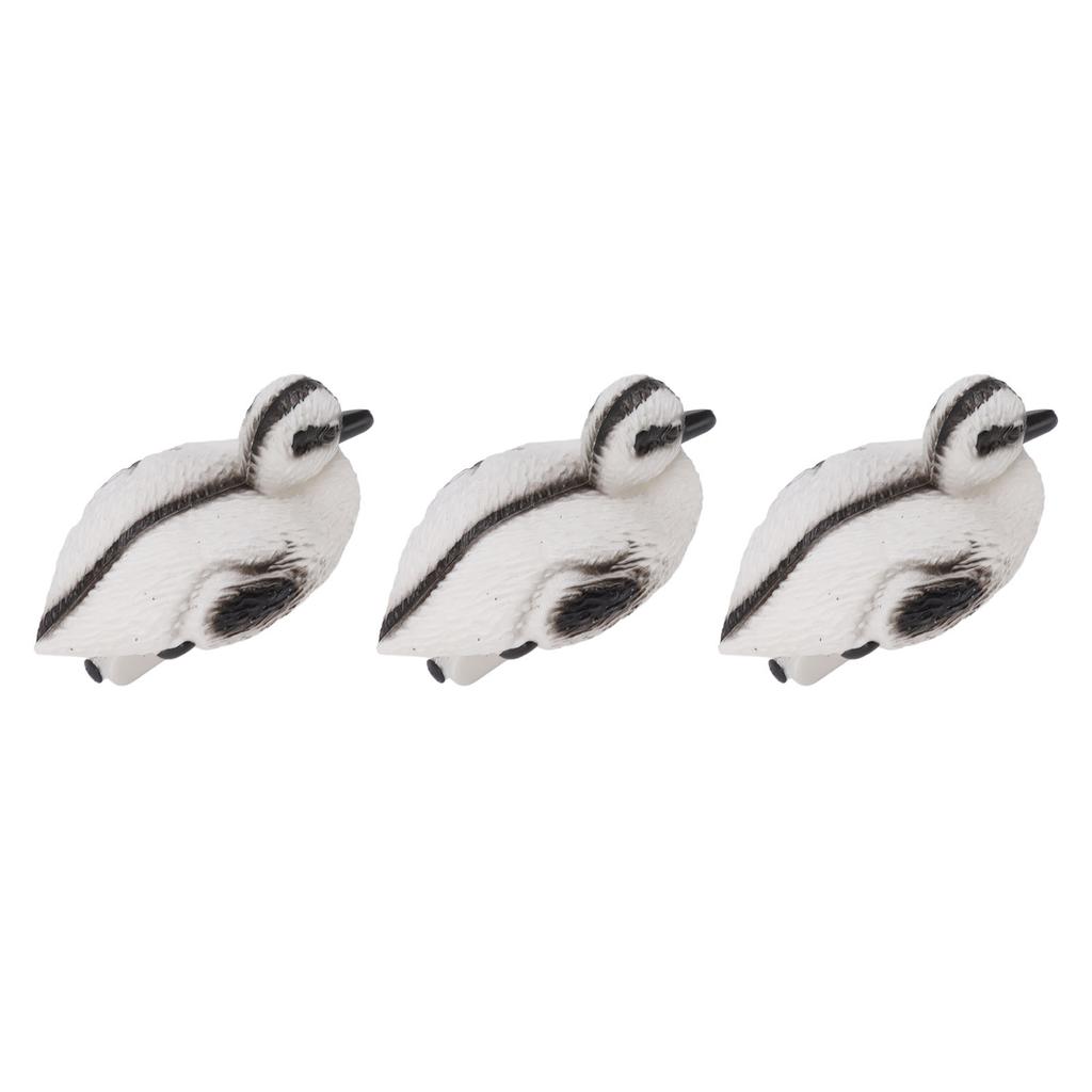 3Pcs Floating Yellow Duckling Realistic Plastic Duck Fish Pond Ornament for Garden Swimming Pool