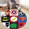 1pc Marvel Avengers Super Heroes Round Area Rug - Non-Slip, Machine Washable Polyester Carpet For Living Room & Bedroom Decor - Perfect Chri