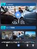 CARKUMI D1 Dash Cam with Front and Rear Super Night Parking Loop Emergency Infrared Night Includes 64GB SD M 4-Camera 360-Degree Wi-Fi, Cameras,