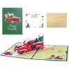 3D Pop-up Christmas Card with Custom Envelope and Hot Stamping