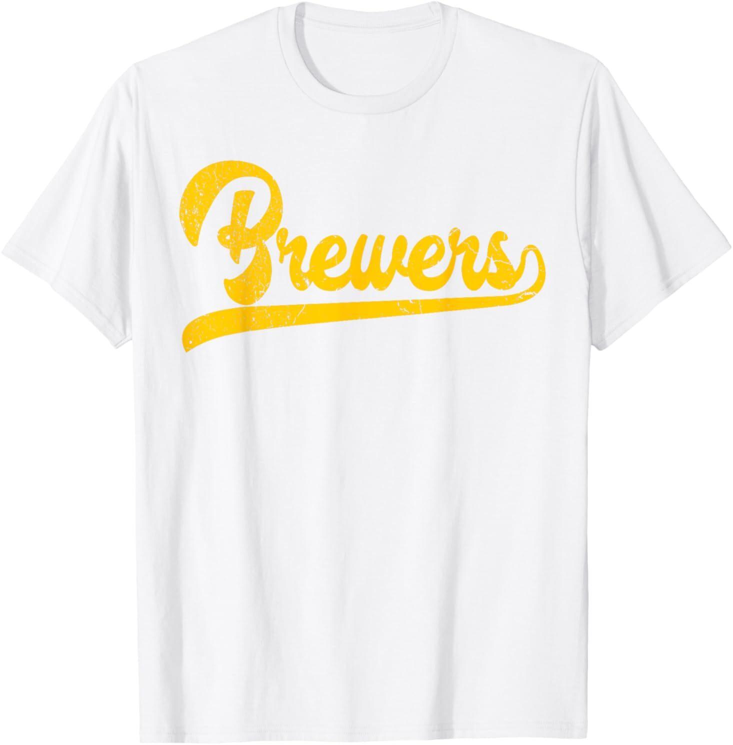 Vintage Brewers Nickname Shirt Brewers Throwback Design T-Shirt XXL