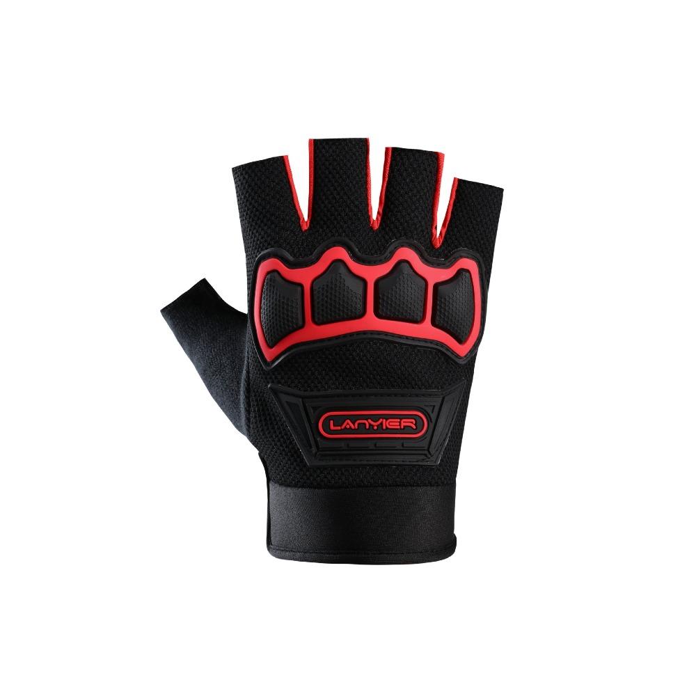 Lokomotivskydd halvfingerhandskar, cykelhandskar, halkskydd och fallskyddstaktik, bergsklättringshalvfingerhandskar