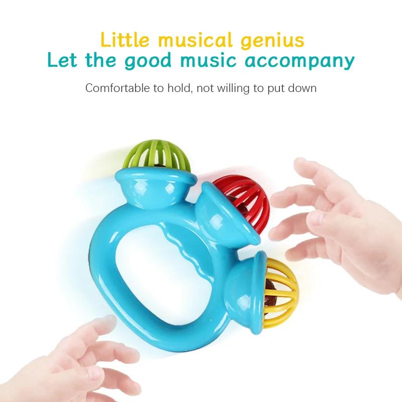 14PCS Newborn Hand Rattle Ball Baby Toys Grasping Hand Bell Sensory Toys Kids Safety Materials Toys for Baby Children