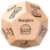 Beech Wood Twelve-Sided Decision Dice for Food, Activity, Movie, and Date Night