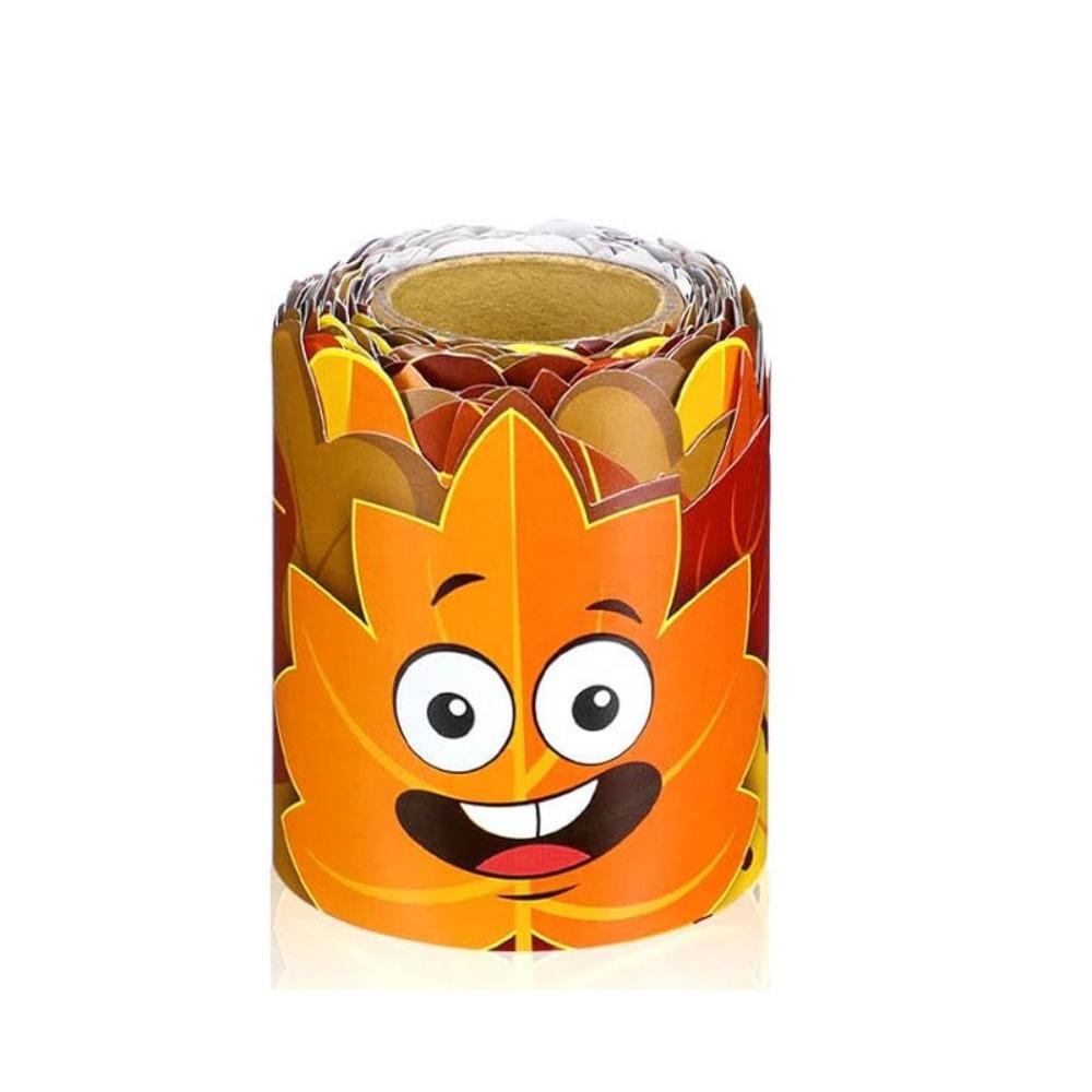 10m/Roll Cartoon Animal Poster Border Stickers  for Thanksgiving Wall Decoration
