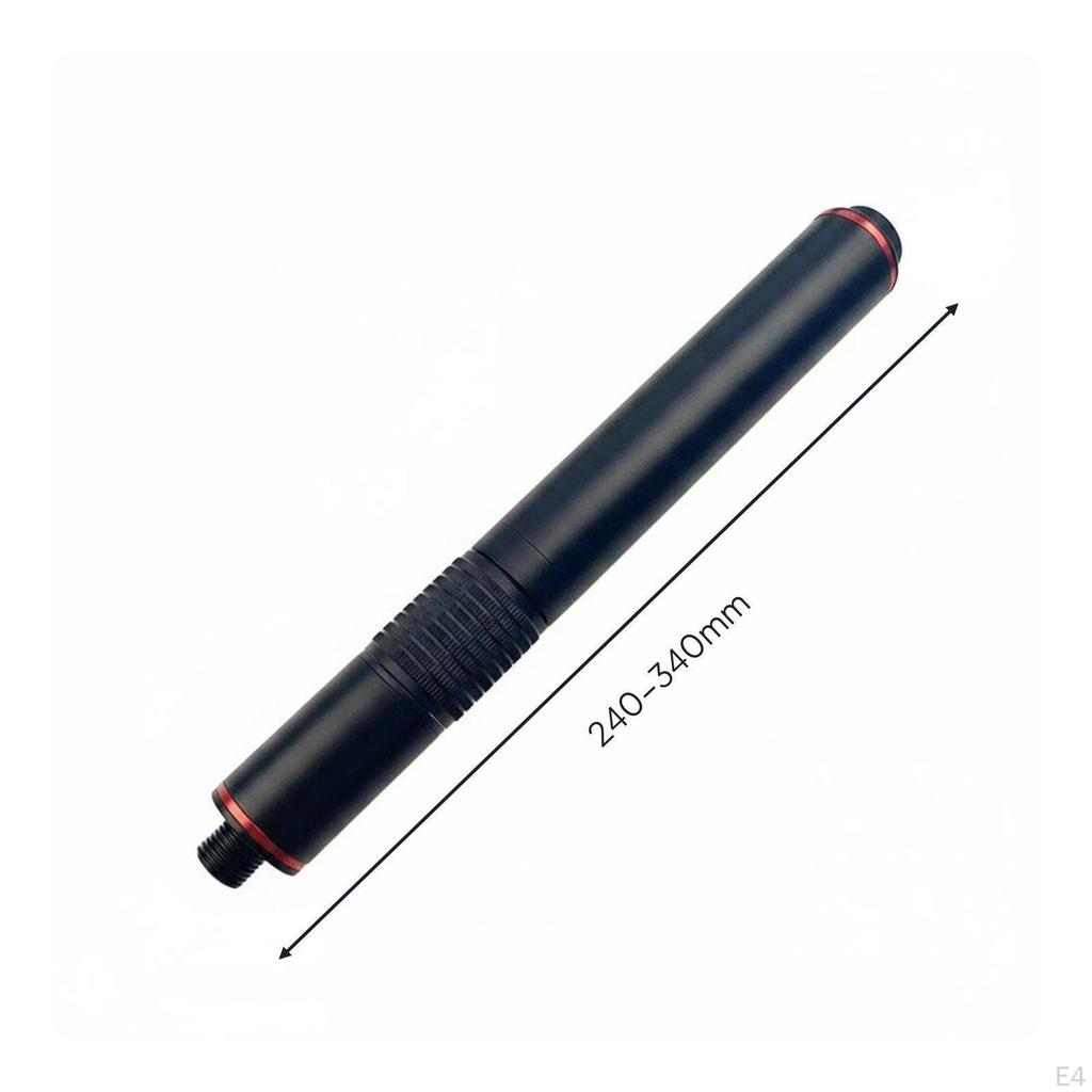 Aluminum Telescopic Handle Adjustable Extension Tube Lightweight Pole Black Standard