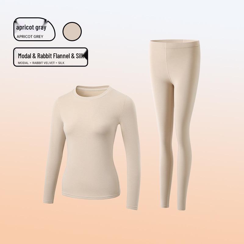 

Мужской термокомплект из кроличьего пуха, шелка, модала, дралона с теплым воротником, на осень/зиму Women s L (110-125 lbs)