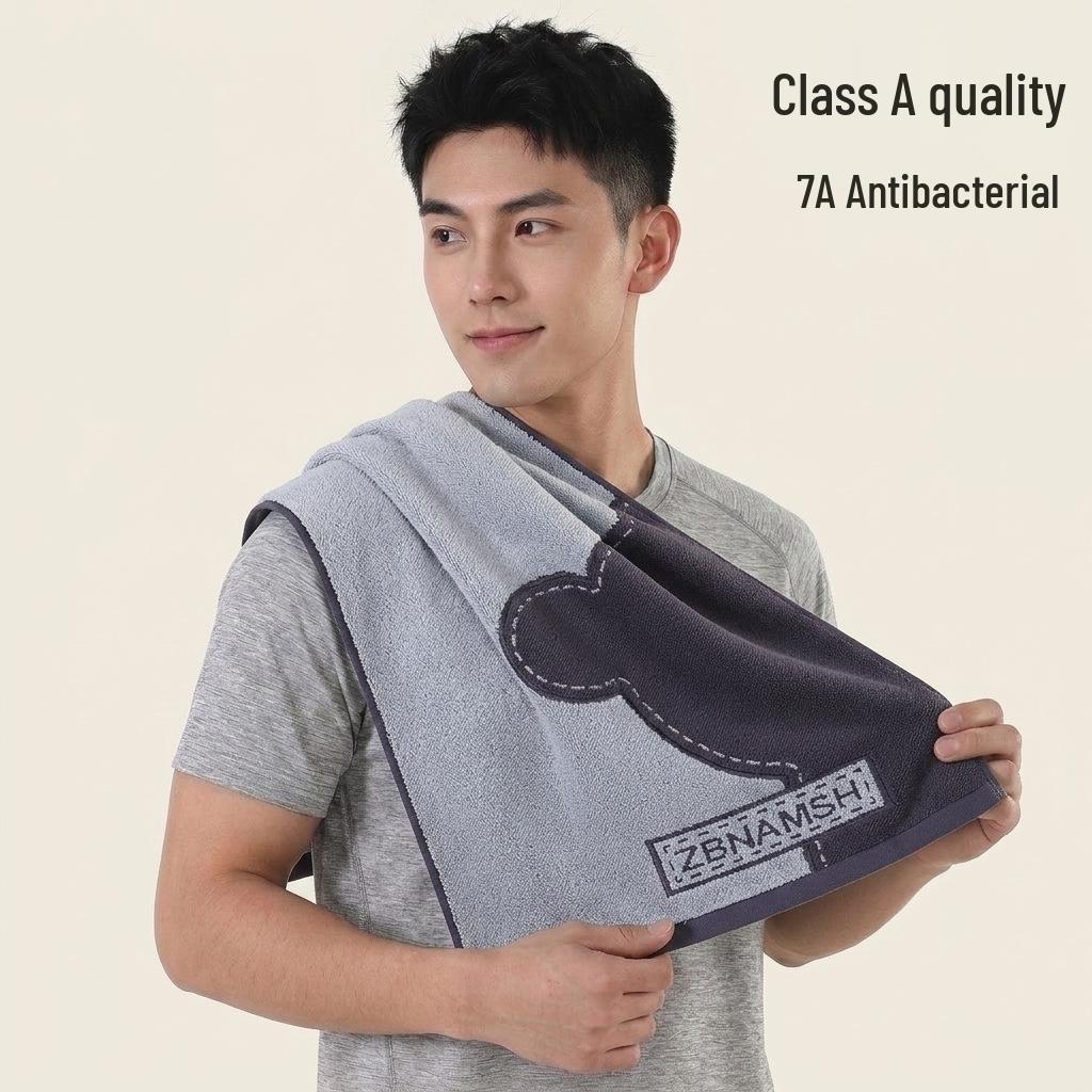 Striped Absorbent Thick Cotton Face Towel Soft Yarndyed Design For Adults