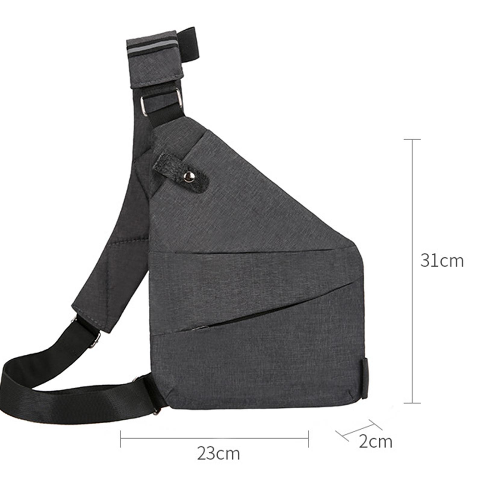 

Personal Flexes Bag For Men,Adjustable Shoulder Strap Anti-Theft Chest Bags,Mini Cross Body Bag,Shoulder Bags,For Outdoor Sports Left Chest сірий колір