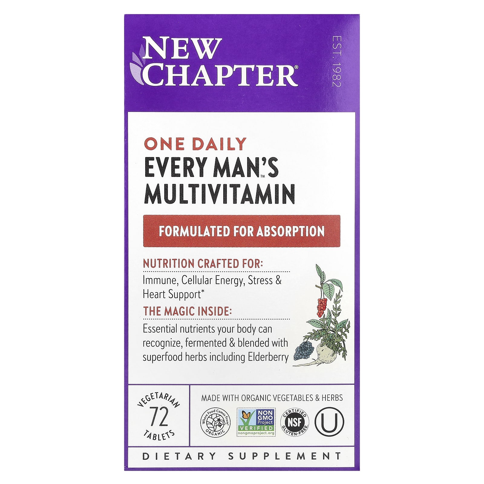 

One Daily Every Men s Multivitamin, Veggie Tablets, 72 Tablets