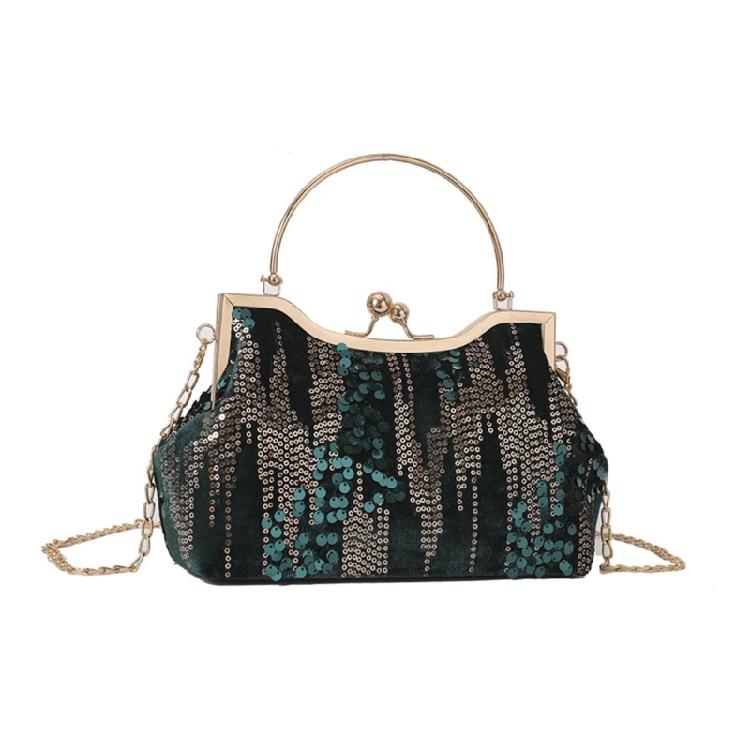 Sparkling Sequins Clutch Purses Fashion Handbag Wedding Party Shoulder Bag