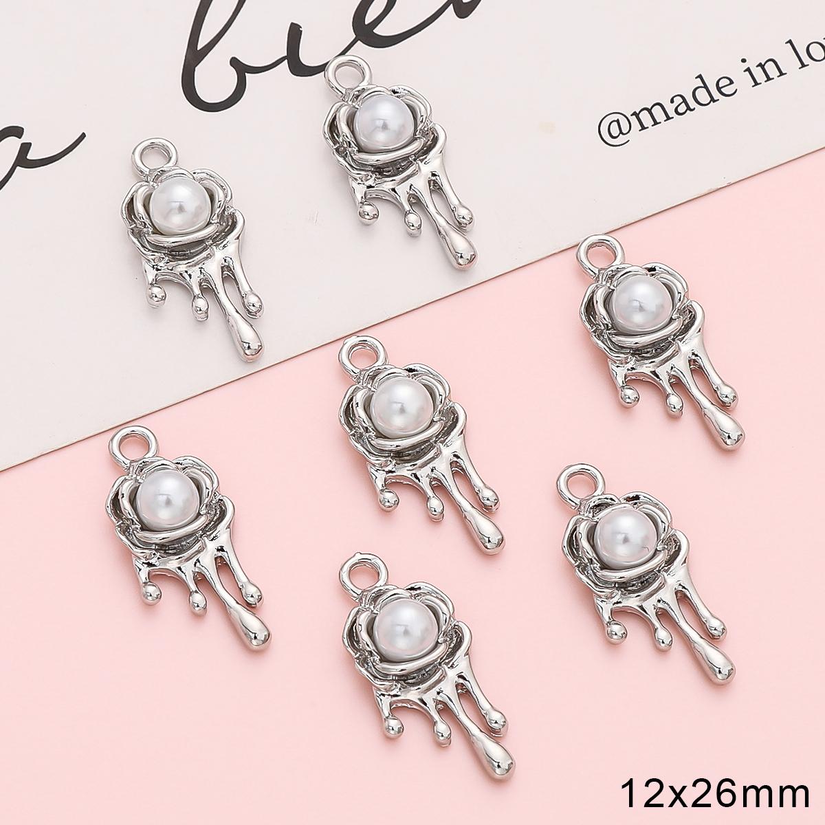 

Золотой/серебряный цвет сплава Алмазное сердце роза бабочка кулон для изготовления ювелирных изделий DIY ожерелье браслет серьги 1pcs серебряный