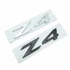 3D ABS Adhesive Chrome Black Car Rear Trunk Badge Decal For Z4 E85 E89 G29 Z4 Logo Emblem Letters Sticker Auto Accessories