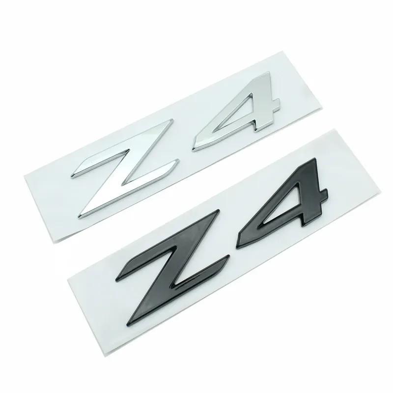 3D ABS Adhesive Chrome Black Car Rear Trunk Badge Decal For Z4 E85 E89 G29 Z4 Logo Emblem Letters Sticker Auto Accessories