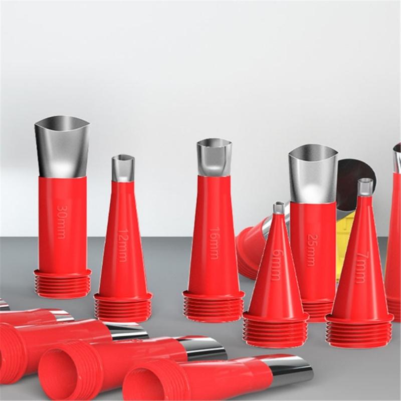 23Pcs Complete Glues Applicator Set with 15 Varied Nozzles and 8 Mounting Bases for Bonding Tasks in Homes and Workshop