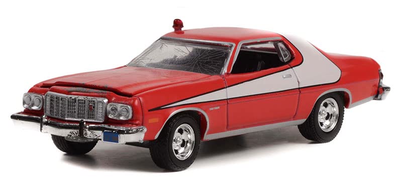 GREENLIGHT Scale Ford USA Gran Torino Coupe 1976 Starsky Hutch Diecast Model Car 1/64 &