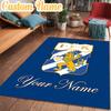 Custom Name Goteborg Crest Rug Office Rug Chair Mat Non Slip Carpet Rugs for Bedrooms Dining Room Living Room Home Decor Gifts