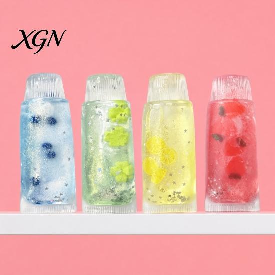 Simulated Toothpaste Tube Toy Stress Relief Toy, Strawberry Blueberry Lemon Clover Reliever Squeeze Anxiety Relieving Clear Fidget