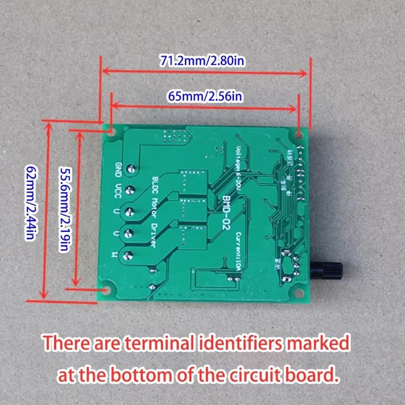 High Power 200W Direct current Brushless Motor Driver Board Adjustable Speed Potentiometer 6 20V 10A Security Module
