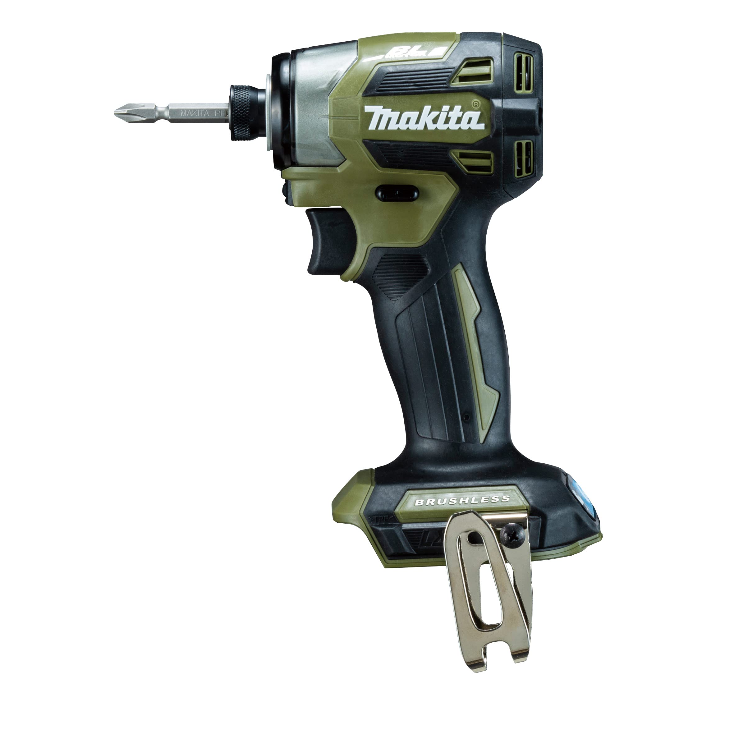 

Makita 18 В Ударный шуруповерт TD173DZO Оливковый Только блок Хранение продается отдельно (Основной + Чехол) Зарядное устройство оливковый