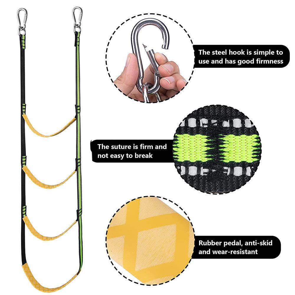Inflatable Boat Soft Boarding Ladder Kayak Climbing Rope.