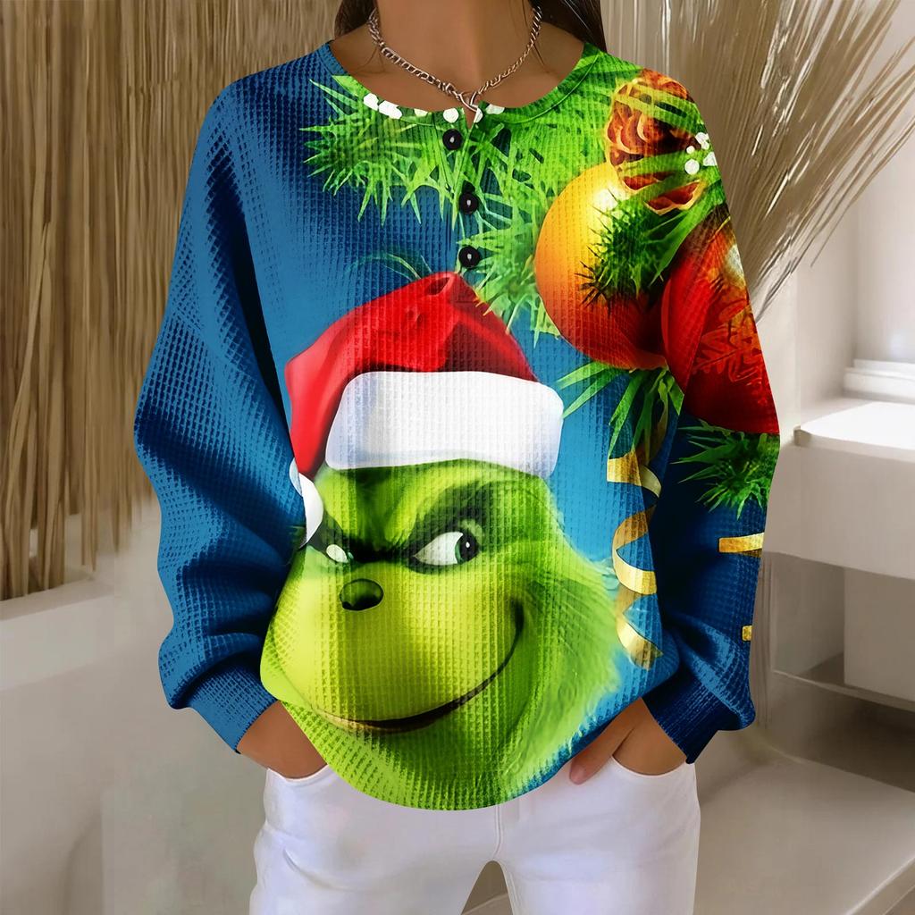 Women's Casual Shirts Long Sleeve Tops Button Up V Neck Loose Knit Fall Favorites For Women