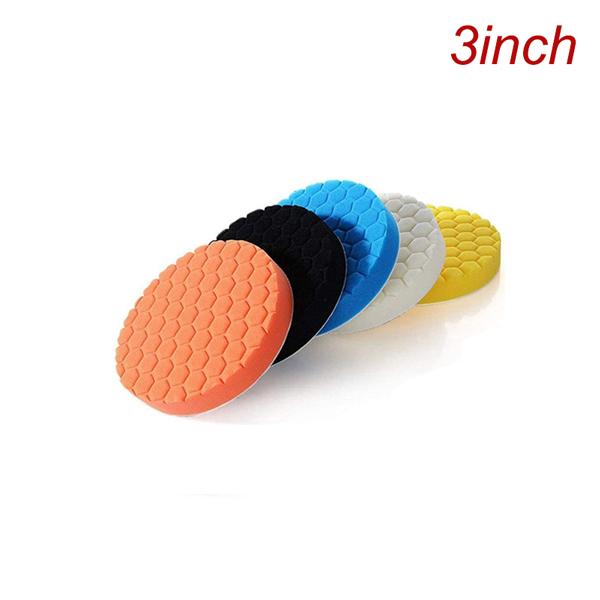 5Pcs Polishing Pad Kit Thread 3/4/7/6/5 Inch Auto Car Buffing Pad Set Sponge Pads for Car Polisher Power Tools Accessories