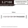 Hongding Extra Long HSS Twist Drill Bit - 4mm X 160/200/300mm