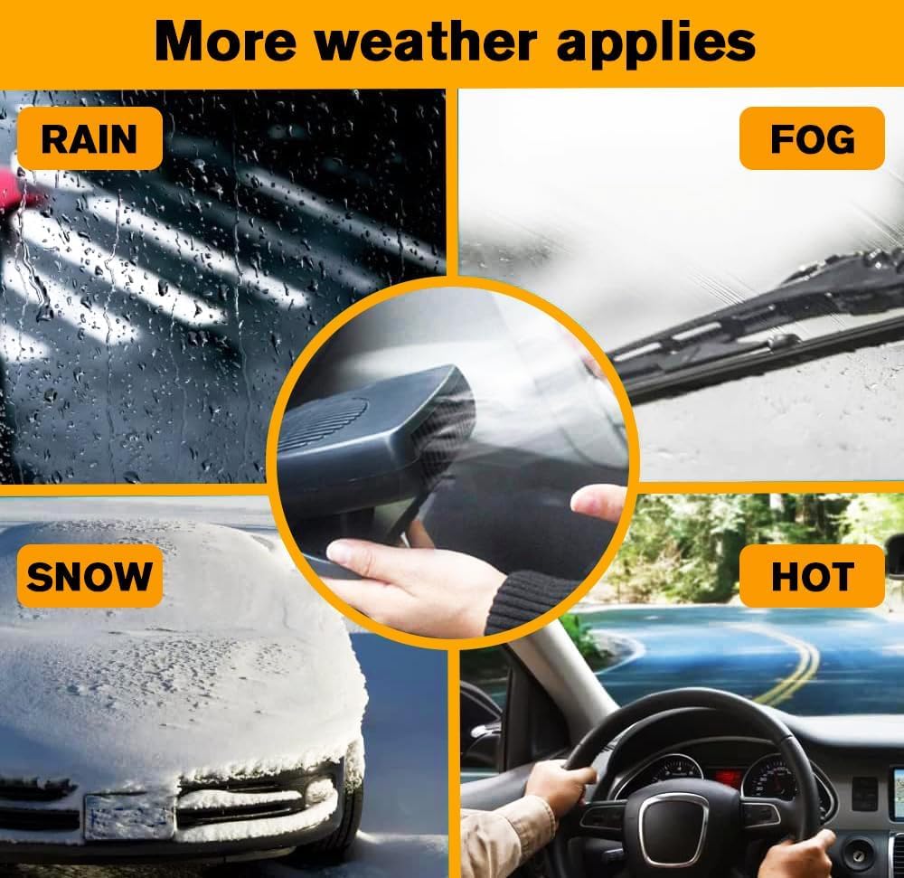 Car Fan Heater, Rapid Heating, For Both Cold and Cold Use, Car Heater, 360°
