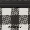 Burberry 3D Letter Logo Check Cotton And Calfskin Trim Card Holder Men Accessories Black White 80644601