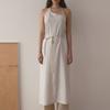 EcommaE UNBALANCED MAXI APRON (NATURAL IVORY + STRIPE)