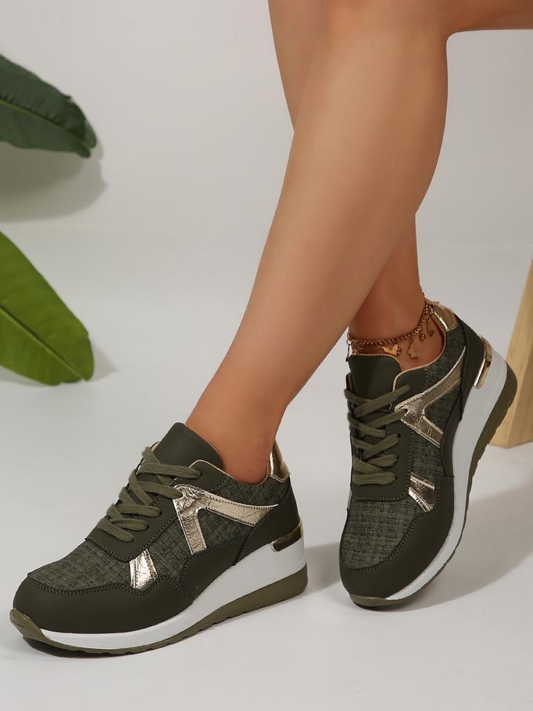 Fashion 2025 Women's Mesh Sneakers Patchwork Lace Up Flat Shoes for Women Lightweight Female Shoes Classic Versatile Zapatillas De Mujer