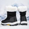 Winter New Women's Boots Thick Soled Zipper Shoes Warm High Cut Snow Boots Outdoor White Plush Comfortable Waterproof Fur Walking Shoes