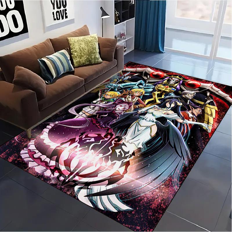 Anime Overlord Carpet Rug for Living Room Bedroom Home Sofa Decoration,Kids Play Non-slip Floor Mat