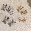 4Pcs/set Personality Bow Hair Clip Sweet Cool Mini Side Clip Fashion Hair Accessories  Casual Wear