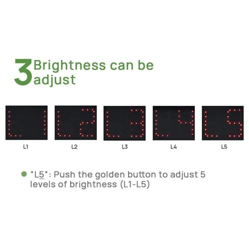 4-Sided Cube Timer, HD Display Digital Shot Timer with Second Countdown, Stopwatch, Preset Timer, and Sound Alarm for Private Poker, Chess, and Casino