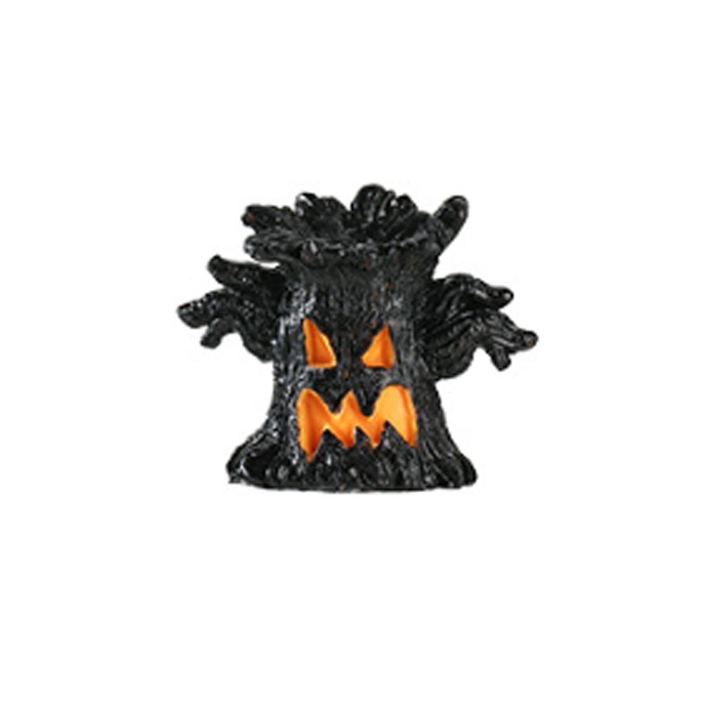 Glow Effect Scary Tree Stump Lamp Mini Tree Stump LED Ghost Decor Lights Window Holiday