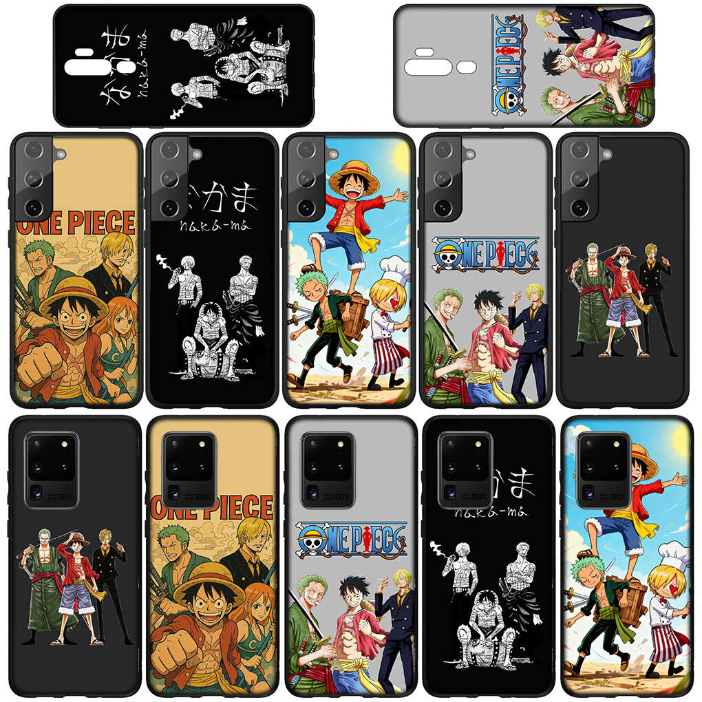 Phone Case for Samsung Galaxy S25 S23 S24 Ultra FE Plus S9 A05 A06 A15 A16 A36 A37 A35 A54 A55 A56 A57 A25 A26 A53 Luffy One Pieces Sanji Roronoa Zoro