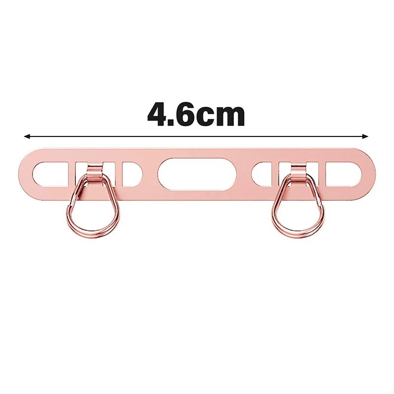 

New Ultra Thin Metal Phone Lanyard Gasket Patch Stainless Steel Sturdy Hanging Cord Clips Cellphone Safety Connecter Accessories Metal