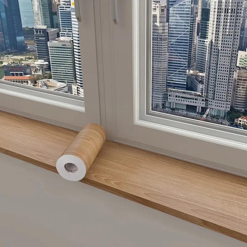 1pc Realistic Wood Grain Repair Adhensive Duct Tape Floor Furniture Renovation Skirting Line Sticker Home Decoration
