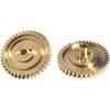 Brass Convertible Top Transmission Gears Left & Right Side For Porsche Boxster 1997-2012, Replace# 98756118000, 987561179