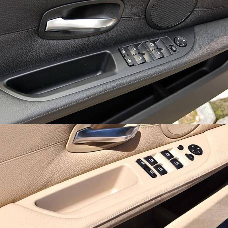 51416983693 51416983703 Beige Black Left Right Car Interior Handle Inner Door Armrest Panel Pull Trim Cover For BMW 5 Series E60