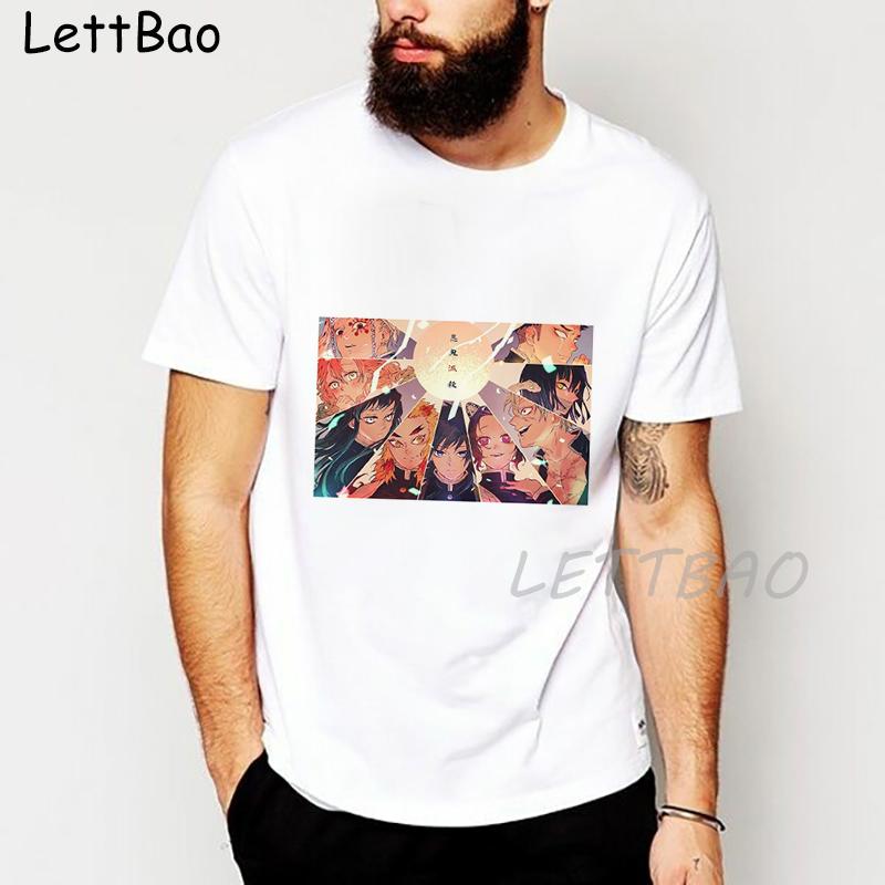 Demon Slayer T Shirt Men Japanese Anime Tshirt Kimetsu No Yaiba T Shirt Kawaii