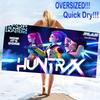 HUNTRIX Print Beach Towel, Large Soft Quick Dry Towel for Beach Camping Swimming