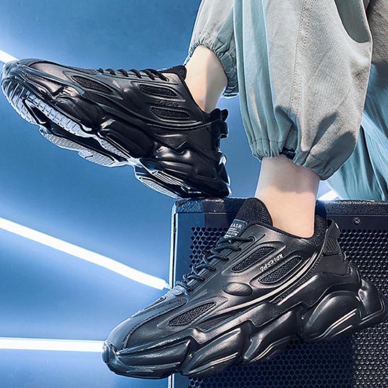 Fashion Cushioned Insole Male Sports Shoes Black Minimalist Simple Size 9 Unisex Low Price Running On Sale Walking Men's Casual Sneakers