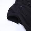Black Gothic High Neck Slim Fit Short Dress Halloween Party Streetwear Teen Girl