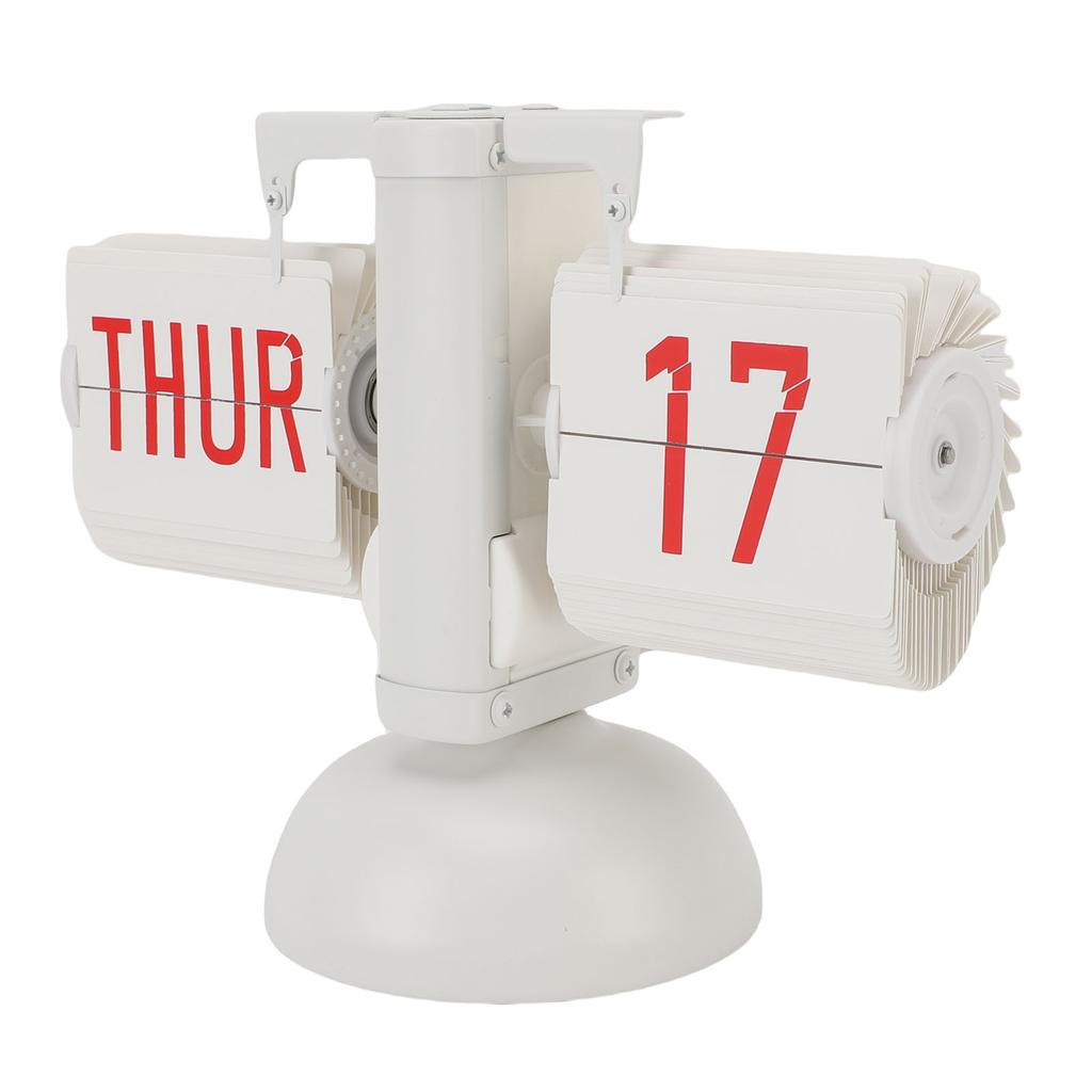 Flip Desk Clock 12 Hours Vintage Minimalist Digital Display Battery Operated Automatic Mechanical